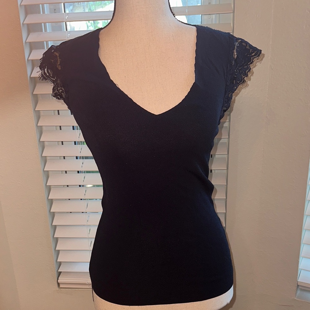 Morgan Lace Sleeve Women's Top